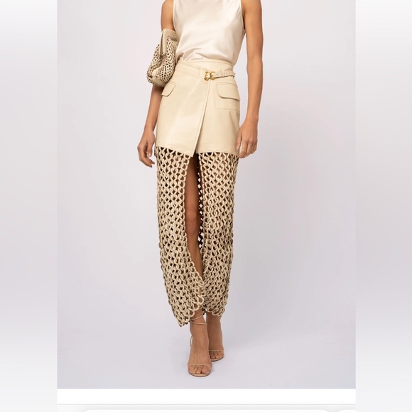 NONCHALANT LABELKallan Leather Skirt NWT XS
